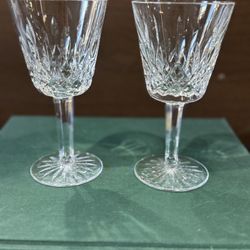 Vintage Waterford Lismore 5 7/8" Tall Goblet/Cup Set of 2