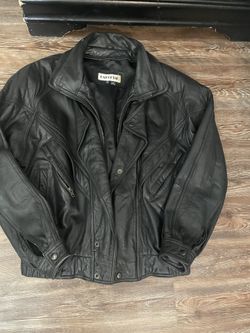 Leather Vintage jacket Men Size S