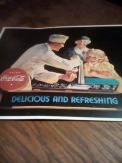 Antique Classic Coke Sign