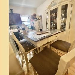 Bar height table with built-in storage/drawers underneath