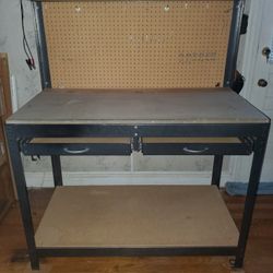 Metal frame workbench