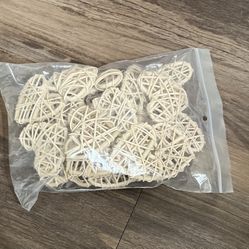 Heart Rattan Ball Decor