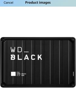 WD_BLACK 4TB P10 Game Drive, Portable External Hard Drive,