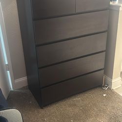 Black Hi- boy dresser bedroom piece