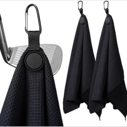 Magnetic Golf Towel, Golf Cleaning Towel, 2 pack, new