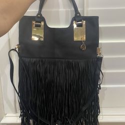 Black Fringe purse