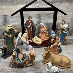 Vintage Kirkland Nativity Set