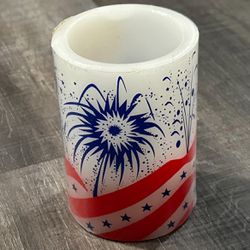 New Patriotic Americana Flameless Musical Candle