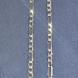 14kt YG Figaro Chain. (C-3) 24", 12.1g, 4mm, SEMI-SOLID. ASK FOR RYAN. #(contact info removed)46