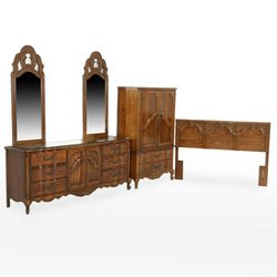 American Of Martinsville French Provincial Style Bedroom Set