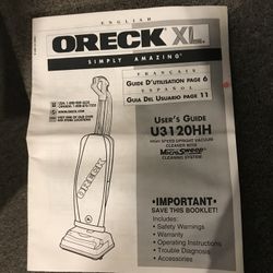  Oreck  xL Vacuum Included 9 Bags And A Belt Please Check My Other Listings 