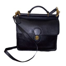 VINTAGE COACH 9927 WILLIS BAG / CROSSBODY BLACK LEATHER PURSE
