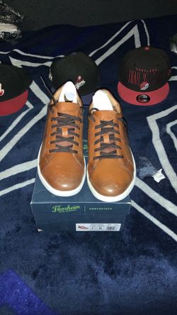 Florsheim Mens Crossover Ltt comfort tech Cognac Fashion Sneaker men’s dress shoes size 9.5 new with box