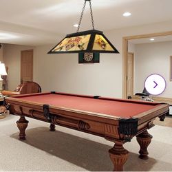 Pool Table 9ft ( Free Delivery & Set Up & New Color Felt Of Your Choice ) 