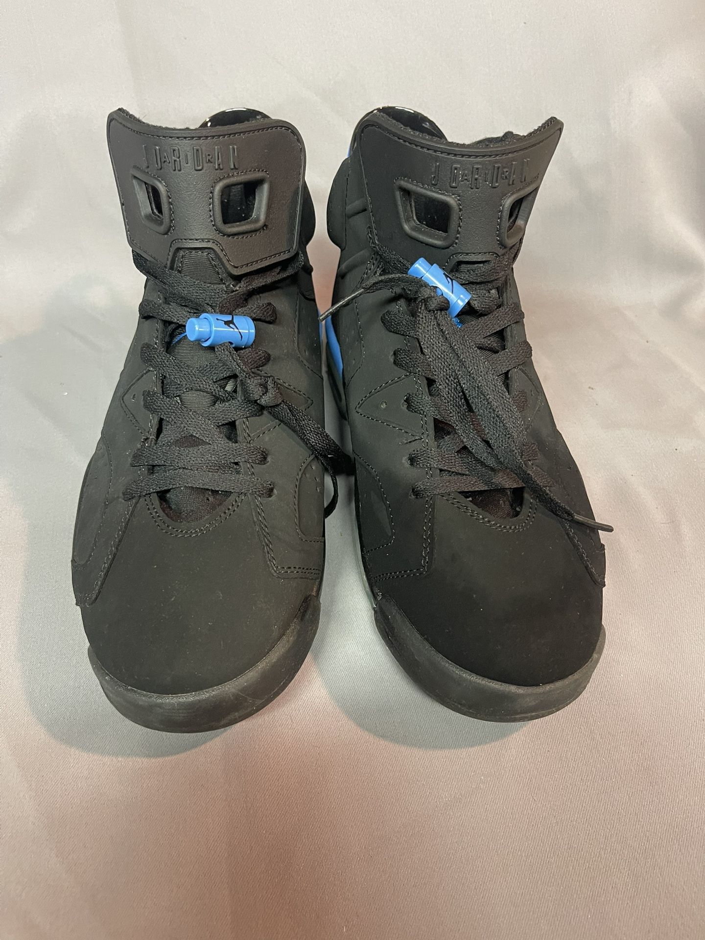 Nike Air Jordan 6 Retro Black Blue Sneakers Size10