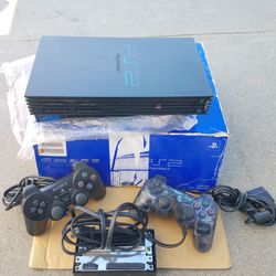 Playstation 2 With Controllers 