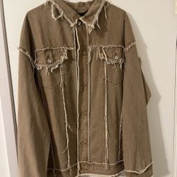 2 Khaki Jean Jackets 