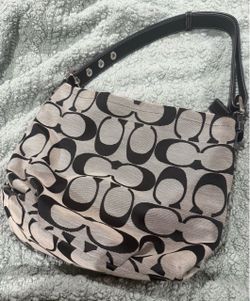 Coach Signature Canvas Hobo Bag