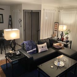 Black Smaller Sectional 