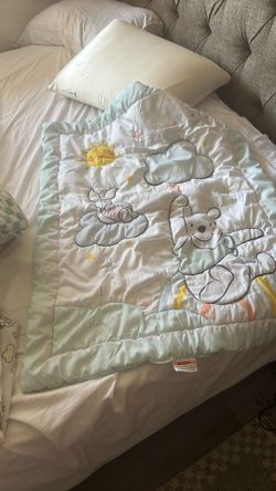 Disney Baby Winnie The Pooh Baby Crib Set Plus One Blanket And Extra Crib Sheet