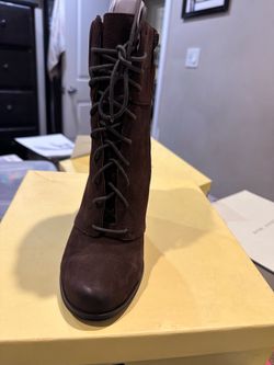 Dk brown leather boots