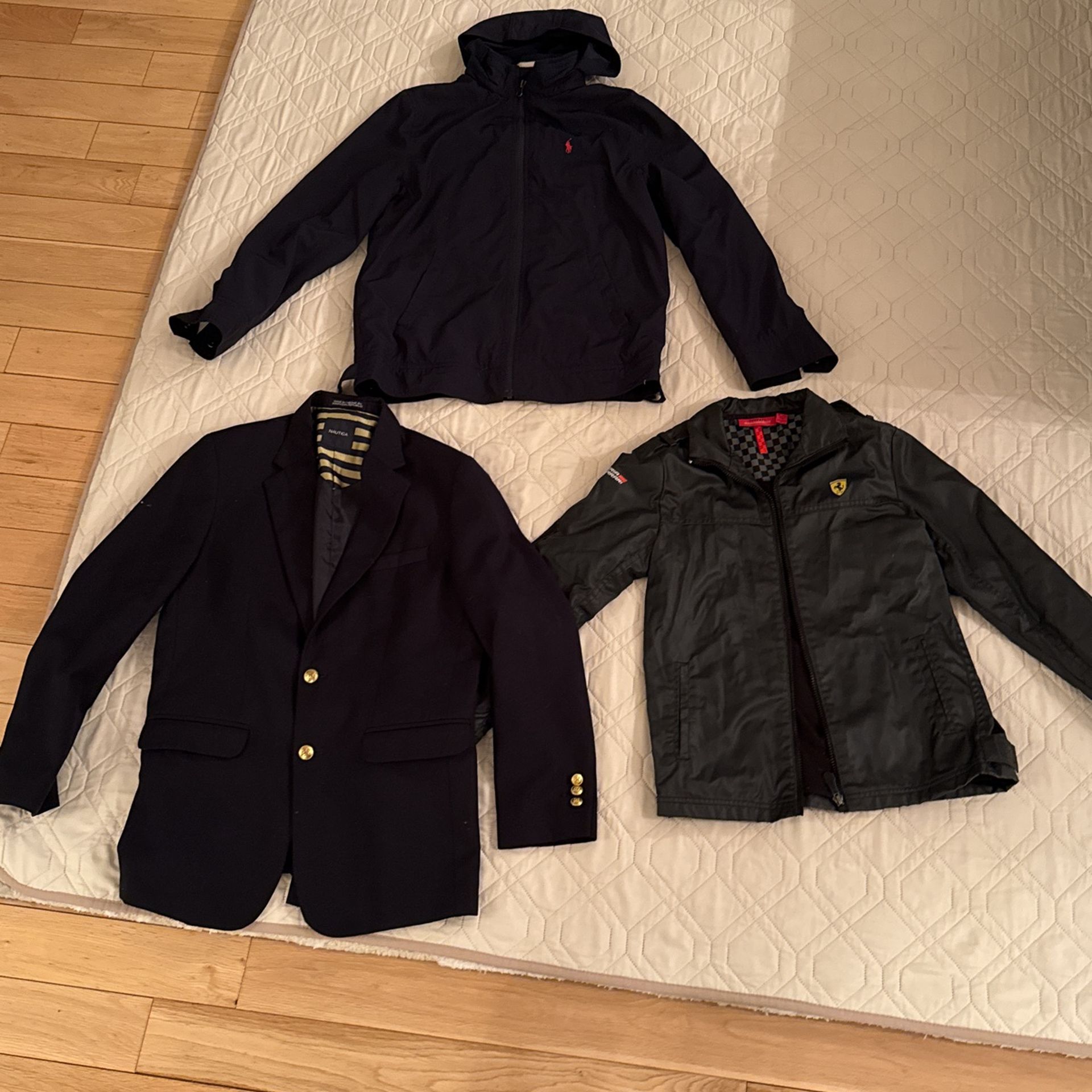 Ferrari And Polo Boys Jackets And Nautica Blazer