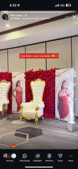 PROM 2026 marquees throne stanchions