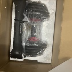 BRAND NEW - SINGLE - 25lb FitRx Adjustable Dumbbells with 9-in-1 Quick-Select Weights 