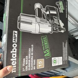 Metabo , 3" 75mm coil nailer, 15-degree, A5 series.