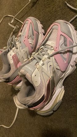 Balenciaga Track Sneakers Pink and Grey