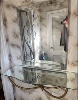 Entryway Mirror with shell