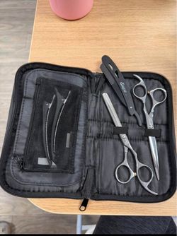 Diane Professional Barber & Hair Stylist Scissor Kit - 5-Piece Set with Case