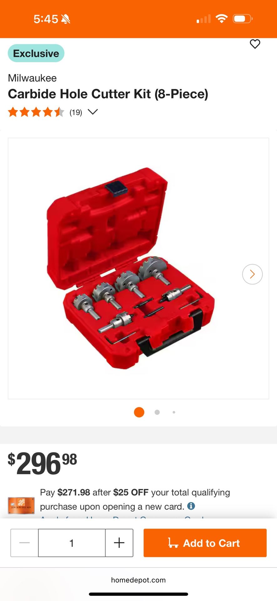 Milwaukee Carbide Hole Cutter