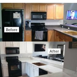 Kitchen Cabinets And Countertops Refinish Update 