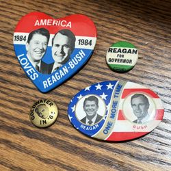 Reagan - Bush Campaign Pins