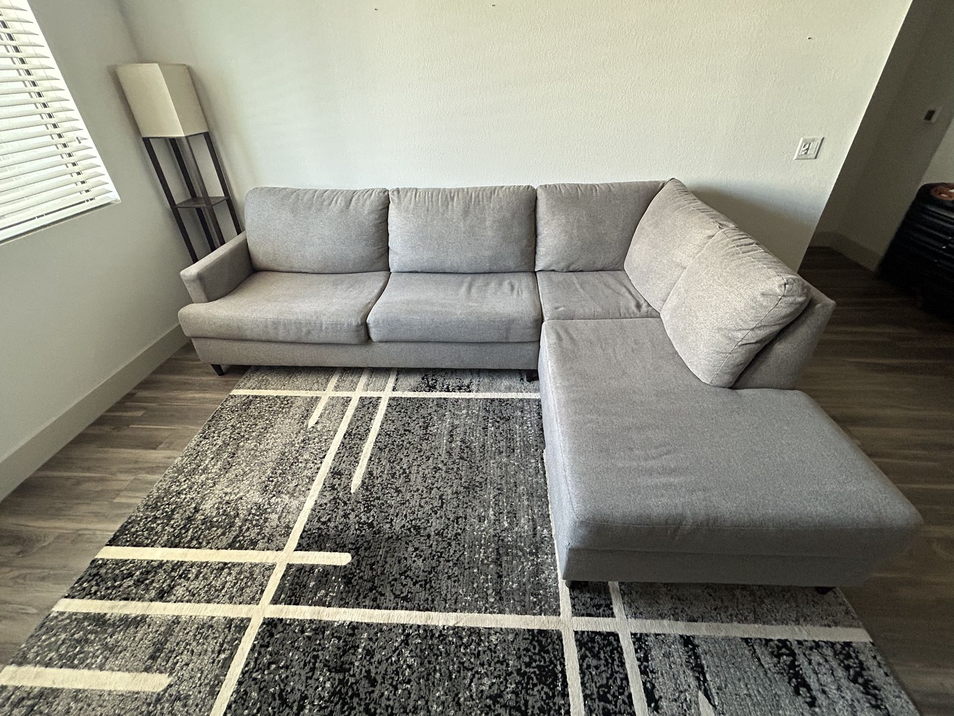 Ashley Santasia Granite 2-Piece Sectional with Chaise