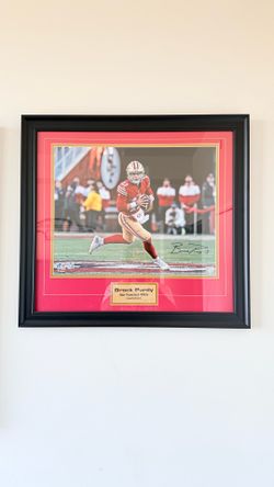 Brock Purdy Signed Framed 49ers Photo