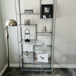 GRAY GLASS MONARCH BOOKCASE 