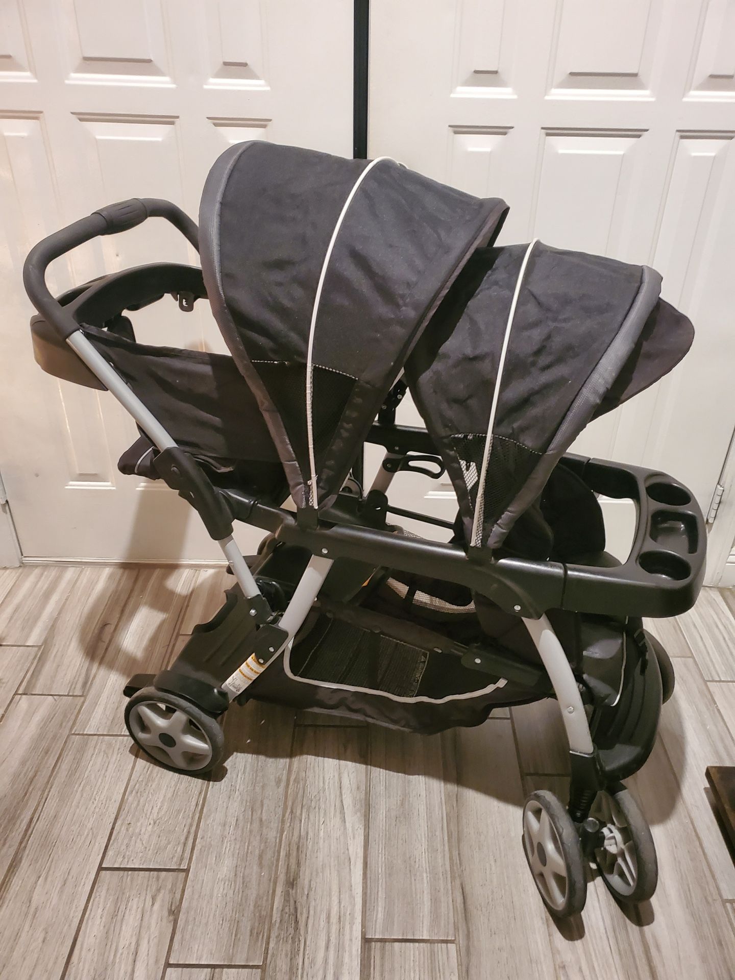 Double Stroller,  Color:Black 