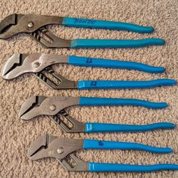 Channel-lock 442 440 430 420 
USA Adjustable Tongue & Groove Pliers Set of 4