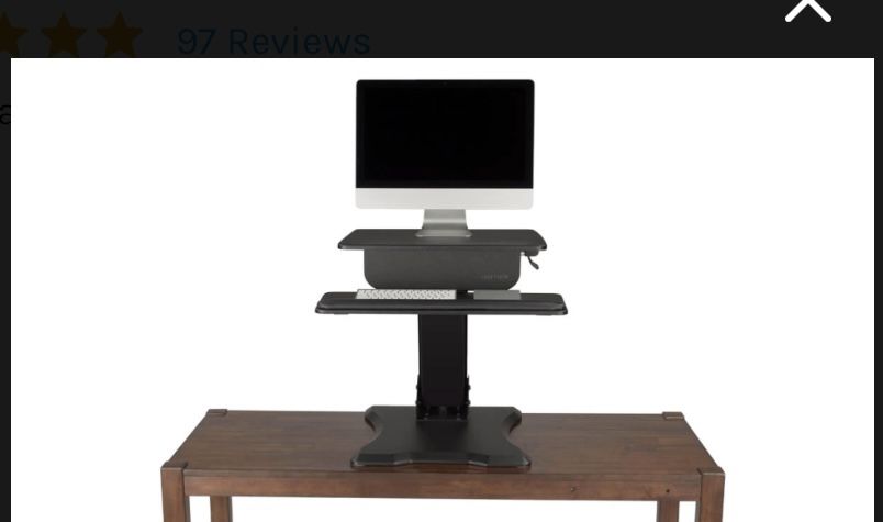 Uplift standing desk with clamp mount