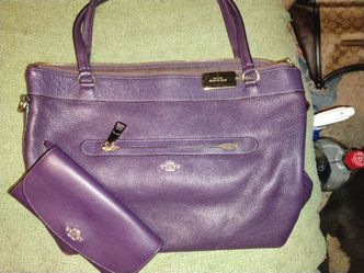 Coach purse Saffiano leather tote