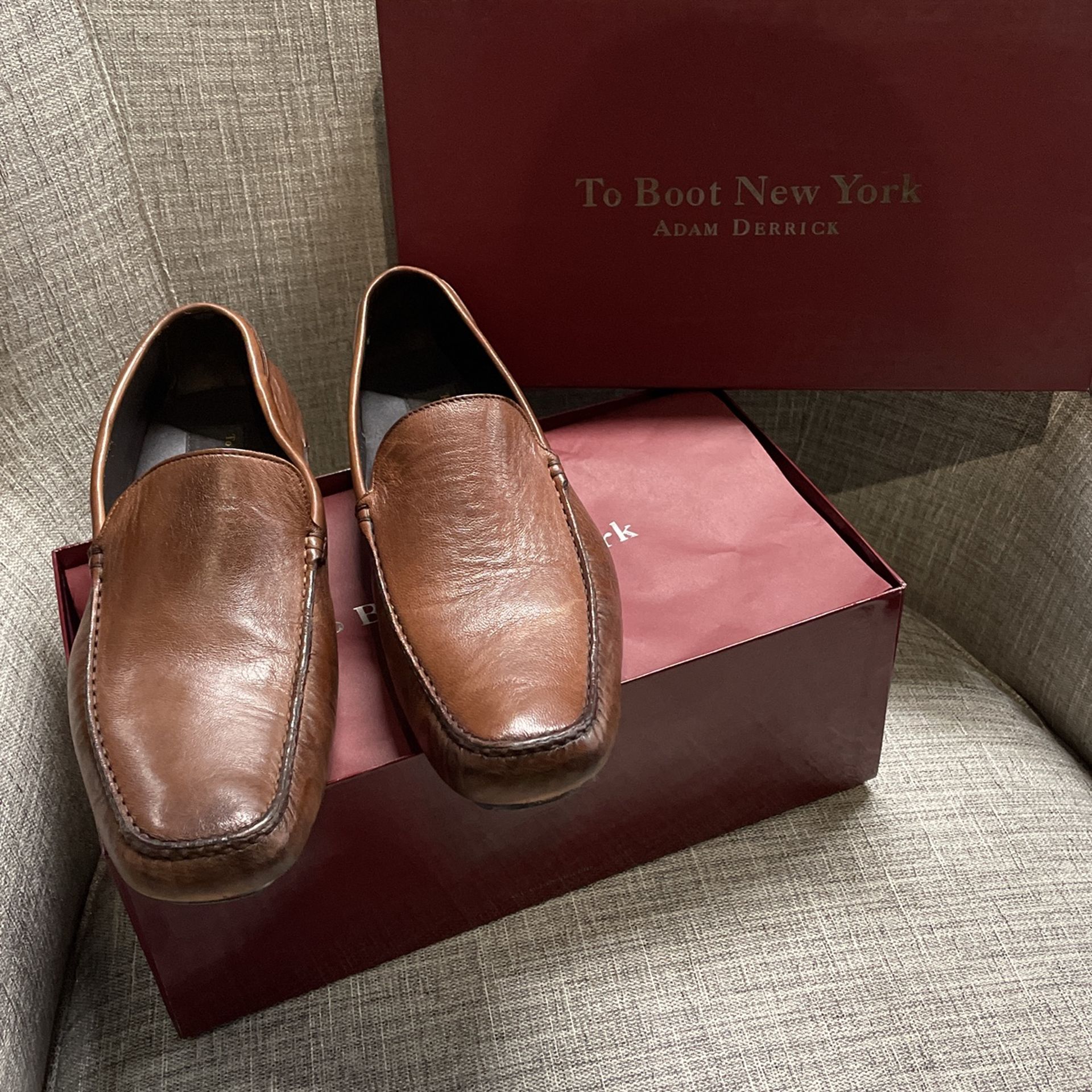 To Boot Men's Barkley Leather Driving Loafers