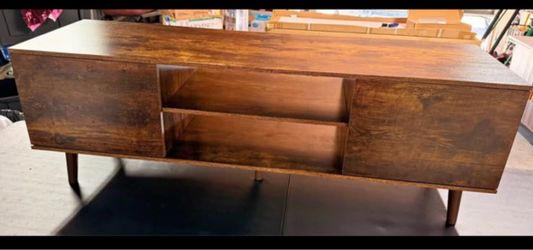 Mid-Century Modern Wood TV Stand