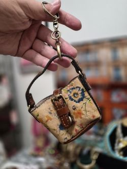 New Patricia Nash bag charm floral unique!