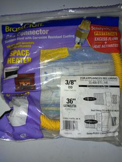 Gas Connector 3/8 "OD 36" Length 