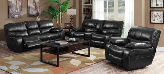 Florence Black Reclining 3PC Set