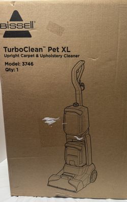 Bissell TurboClean Pet XL Carpet Cleaner – Upright Upholstery Cleaner Model 3746 