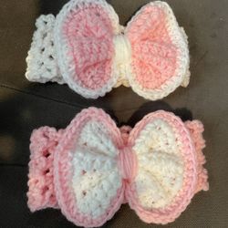 Bonitas Diademas Para Niñas  A Crochet A Buen Presio A $10$8 Cada Una 