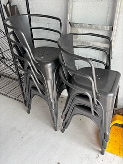 Metal chairs